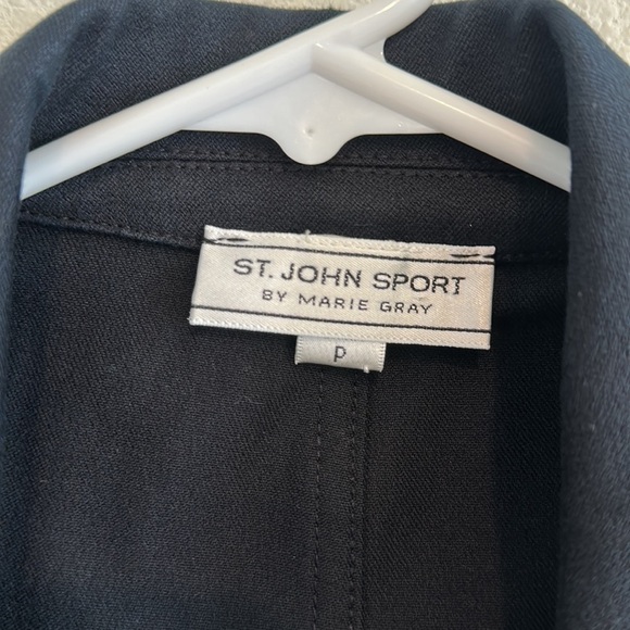 St. John Asymmetrical Zipper Jacket - Picture 5 of 8
